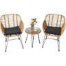 Conjunto de Área Externa/ Jardim Sky com 3 Peças – 2 Cadeiras e Mesa de Centro Elegante - 11