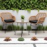 Conjunto de Área Externa/ Jardim Sky com 3 Peças – 2 Cadeiras e Mesa de Centro Elegante - 13