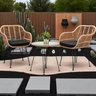Conjunto de Área Externa/ Jardim Sky com 3 Peças – 2 Cadeiras e Mesa de Centro Elegante - 14