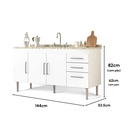 Ver imagem 5 de Balcão de Pia Gemeos 144cm