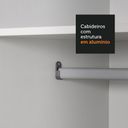 Ver mais imagens de Guarda Roupa Casal 100% Mdf Madesa Zurique 3 Portas de Correr com Espelhos - Preto