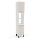 Ver imagem 1 de Armário Paneleiro 40cm com 2 Portas e 2 Nichos 250026 Amara Politorno Moveis