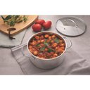 Ver imagem 3 de Caçarola Funda Tramontina Una em Aço Inox com Fundo Triplo e Tampa de Vidro 20 Cm 3,6 L 62284200