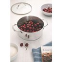 Ver imagem 2 de Caçarola Funda Tramontina Una em Aço Inox com Fundo Triplo e Tampa de Vidro 20 Cm 3,6 L 62284200