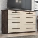 Ver imagem 3 de Comoda Tonielque Monza 8 Gavetas com Chave para Quarto
