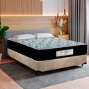Ver imagem 2 de Cama Box Casal Suede + Colchão Molas Ensacadas Sereneprime Sonnolux 138cm Bege - Suporta até 110kg