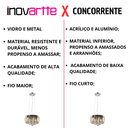 Ver imagem 2 de Lustre Pendente Cúpula 30cm Vidro Âmbar e Cristal Transparente Delicado Luxo Inl76