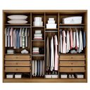 Ver imagem 3 de Guarda Roupa Casal Linea 6 Portas 8 Gavetas Cumaru 23 – Novo Horizonte
