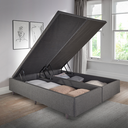 Ver imagem 1 de Cama Box Baú King 193x203 Cm Linho com Pistão a Gás