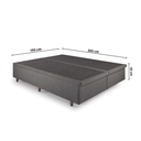 Ver imagem 2 de Cama Box Baú King 193x203 Cm Linho com Pistão a Gás