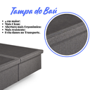 Ver imagem 7 de Cama Box Baú King 193x203 Cm Linho com Pistão a Gás