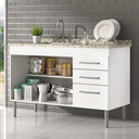 Ver imagem 3 de Balcão de Pia Gemeos 114cm