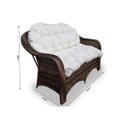 Ver imagem 2 de Conjunto de Sofá Fibra Sintética Janaína - 1 Sofá 2L + 2 Poltronas + 1 Mesa Centro - Tecido Duna Cru