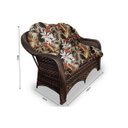 Ver imagem 2 de Conjunto de Sofá Fibra Sintética Janaína - 1 Sofá 2L + 2 Poltronas + 1 Mesa Centro - Tecido Revieira