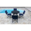 Ver imagem 2 de Conjunto de Mesa em Corda Náutica - 4 Cadeiras + 1 Mesa