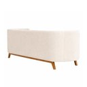 Ver imagem 6 de Sofá Oslo 3 Lugares 230cm Base Madeira Bouclé Off White - Sallar Home