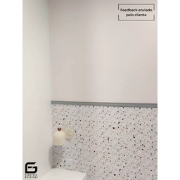 Boiserie Moldura Eva Autocolante Terra 3,5cmx8mm 15 Metros - Cinza - 6