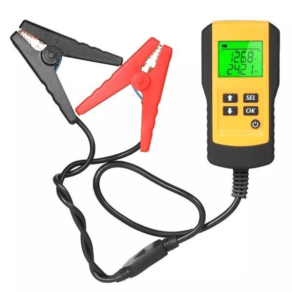 Teste De Bateria 12v Ae300 Digital Analisador Diagnostico - Amarelo - 3