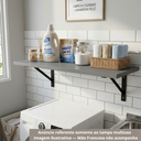 Ver imagem 4 de Prateleira 40x100 Tampo Mesa Mdf 15mm Cinza 100x40 Arrigo Móveis