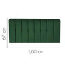 Ver imagem 2 de Painel Estofada Kiara 160cm Queen Size Box Quarto Suede Verde - Gat Magazine