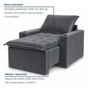 Ver imagem 6 de Kit 2 Poltronas Retrátil e Reclinável do Papai com Porta Copos e Base Madeira Maciça Siena