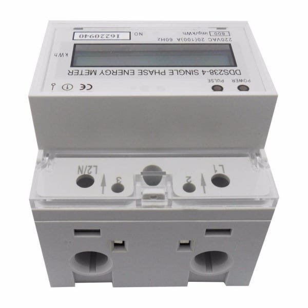 Medidor Consumo Energia Monofásico 220v 100A Wattimetro AC - 5