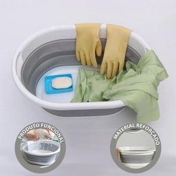 Cesto Retrátil de Silicone 26l - Prático e Versátil - 5