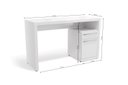 Ver imagem 4 de Escrivaninha para Notebook 74x120x45cm:Branco