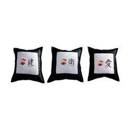 Kit com 3 capas de almofadas decorativas - 1