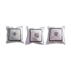 Kit com 3 capas de almofadas decorativas