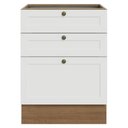 Ver imagem 4 de Balcão de Cozinha 60 cm 3 Gavetas (sem Tampo) Rustic/Branco Vik Madesa
