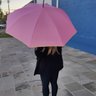 Mini Sombrinha 96cm Guarda Chuva Benetton Automática Rosa e Amarelo Fazzoletti - 3