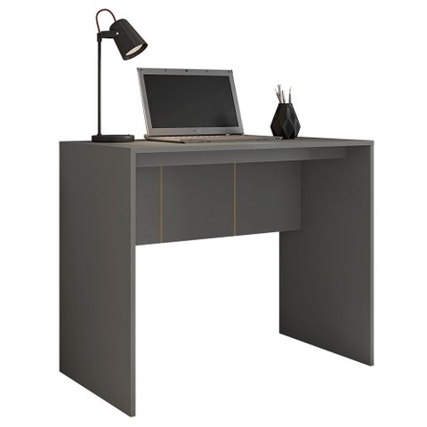 Mesa Escritório Escrivaninha Home Office 90cm Cubic Chumbo
