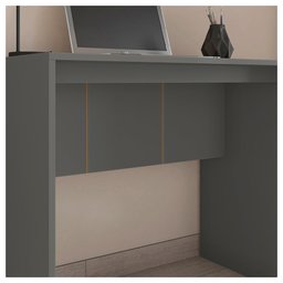 Mesa Escritório Escrivaninha Home Office 90cm Cubic Chumbo - 4