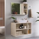 Ver imagem 2 de Gabinete Balcão Aéreo para Banheiro Galla 80cm sem Cuba e Espelho