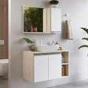 Ver imagem 1 de Gabinete Balcão Aéreo para Banheiro Galla 80cm sem Cuba e Espelho