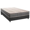 Ver imagem 1 de Cama Box Casal: Colchão Espuma D45 Paropas Anatômico Confort Mega Firme + Base Crc Suede Gray (