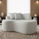 Ver imagem 3 de Sofá Orgânico 2 Lugares Curvo Feijão Design Elegante Corino Premium