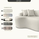 Ver imagem 2 de Sofá Orgânico 2 Lugares Curvo Feijão Design Elegante Corino Premium