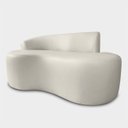 Ver imagem 4 de Sofá Orgânico 2 Lugares Curvo Feijão Design Elegante Corino Premium