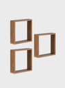 Ver imagem 1 de Kit de 3 Nichos 30cm Mdf Freijo - On Móveis