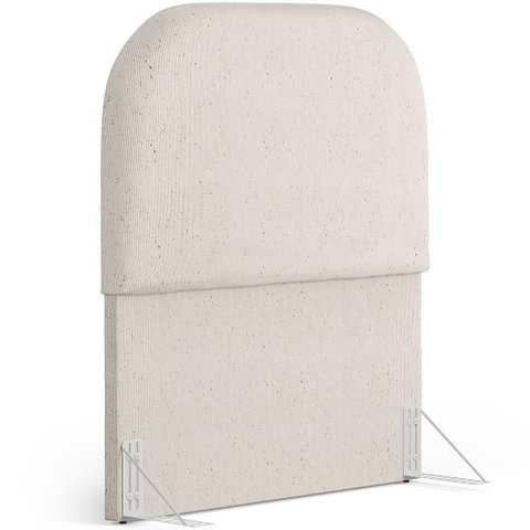 Cabeceira Cama Box 100cm Orgânica Lanna W01 Linho Cru - Lyam Decor