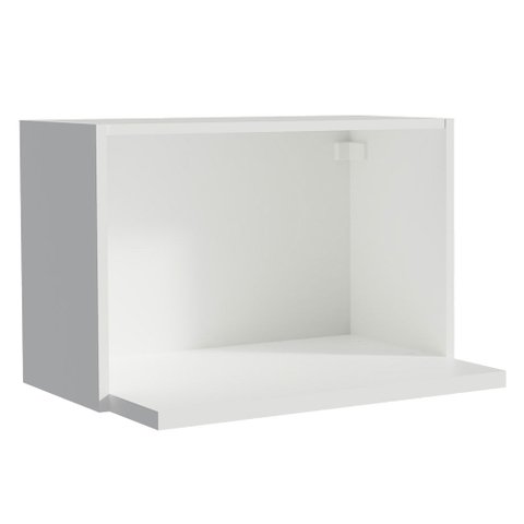 Armário Aéreo Madesa Acordes 100% MDF 60 cm com Nicho para Forno Branco Cor:Branco