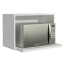 Ver imagem 3 de Armário Aéreo Madesa Acordes 100% MDF 60 cm com Nicho para Forno Branco Cor:Branco