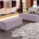 Ver imagem 5 de Puff Decorativo Living Sala de Estar 160 Cm Roma W01 Suede Rosê - lyam