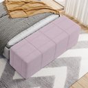 Ver imagem 6 de Puff Decorativo Living Sala de Estar 160 Cm Roma W01 Suede Rosê - lyam