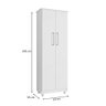 Armário Lavanderia Multiuso Nina 2 Portas Branco - Saga Decor - 4