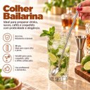 Ver imagem 3 de Colher Bailarina 30cm Aço Inox Drinks Coquetel Bar Cozinha