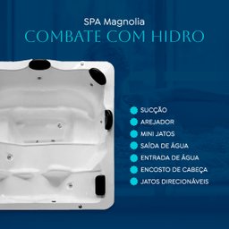 Spa Quadrado Magnolia Combate com Hidro - 4