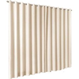 Cortina Blackout em Tecido 3 00 x 2 30 Esticado com Ilhos - Palha - 1